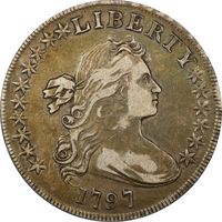 1797 Draped Bust Dollar ($1) 10x6 Stars Obverse Image