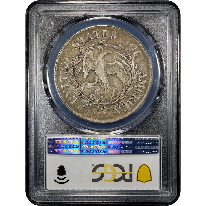 1797 Draped Bust Dollar ($1) 10x6 Stars Reverse Slab Image