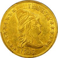 1797 Draped Bust Gold Eagle ($10) Obverse Image