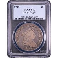 1798 Draped Bust Dollar ($1) BB-102 Obverse Slab Image