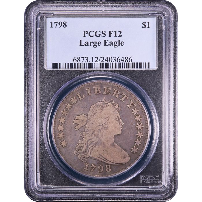 1798 Draped Bust Dollar ($1) BB-102 Obverse Slab Image
