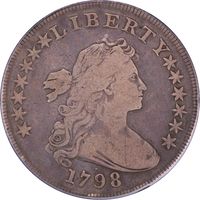 1798 Draped Bust Dollar ($1) BB-102 Obverse Image