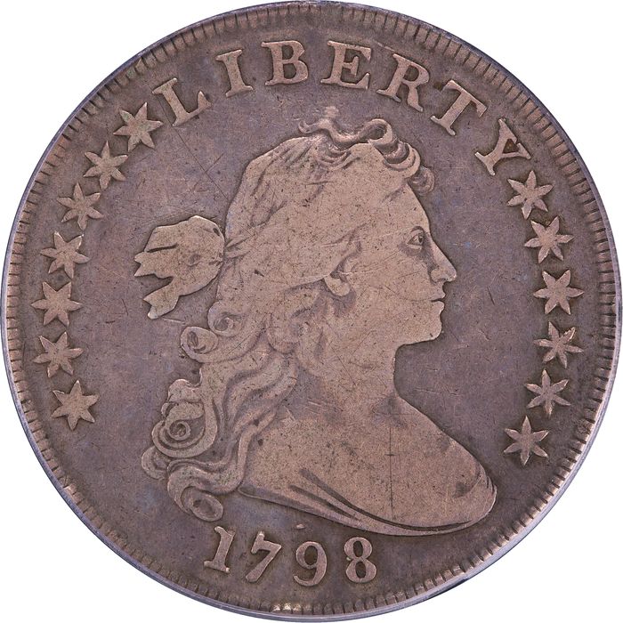 1798 Draped Bust Dollar ($1) BB-102 Obverse Image