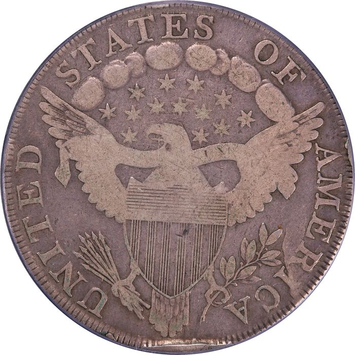 1798 Draped Bust Dollar ($1) BB-102 Reverse Image