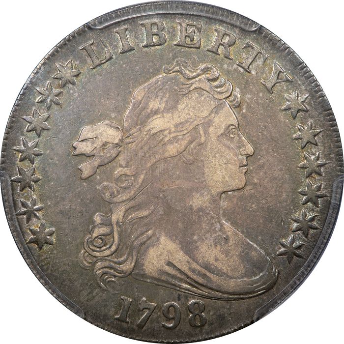 1798 Draped Bust Dollar ($1) BB-108, 10 Arrows Obverse Image