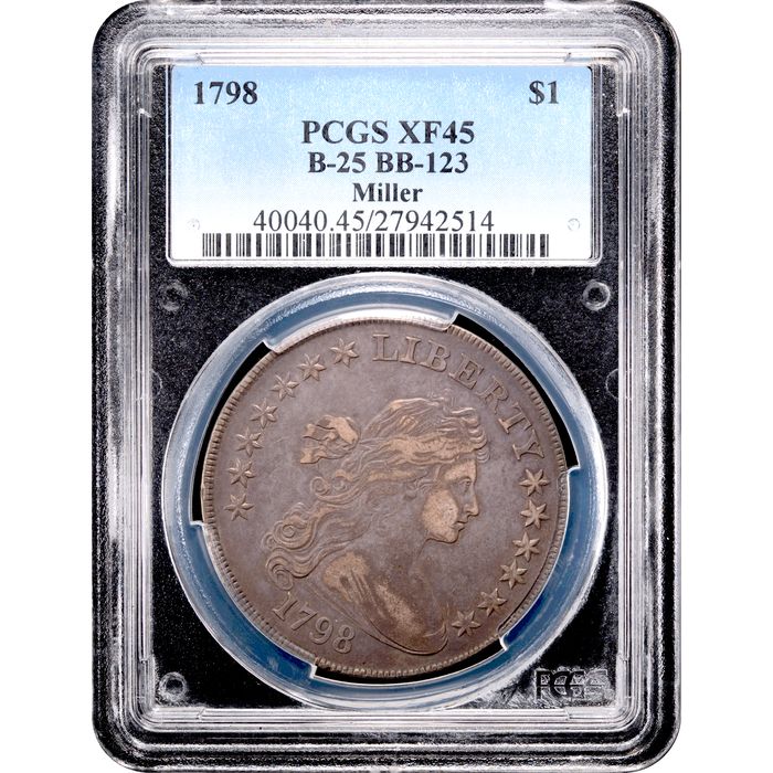 1798 Draped Bust Dollar ($1) BB-123 Obverse Image