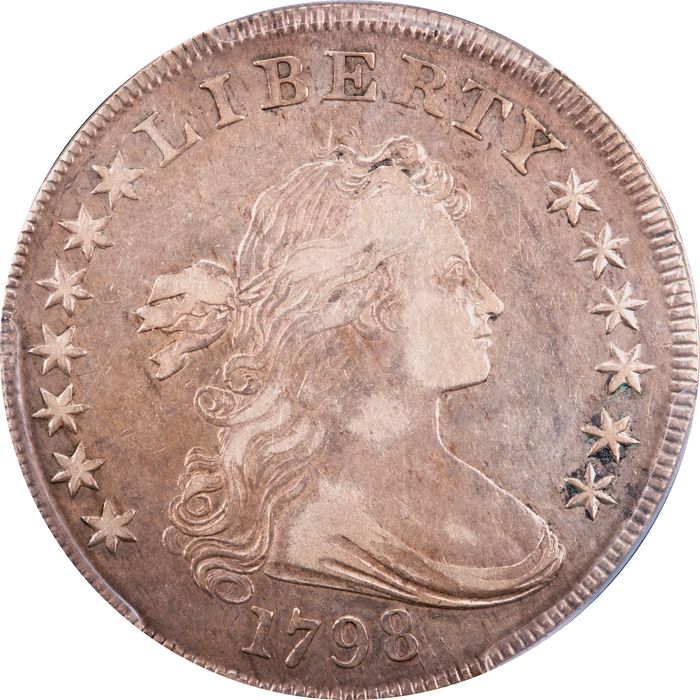 1798 Draped Bust Dollar ($1) BB-124 Obverse Image