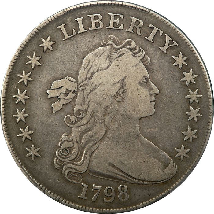 1798 Draped Bust Dollar ($1) Large Eagle Obverse Image
