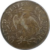 1798 Draped Bust Dollar ($1) Small Eagle, 13 Stars Reverse Image