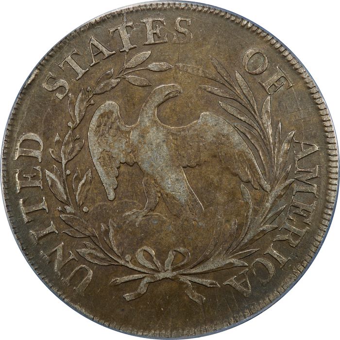 1798 Draped Bust Dollar ($1) Small Eagle, 13 Stars Reverse Image