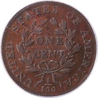 1798 Draped Bust Large Cent (1c) Second Hair Style OGH Photo 4