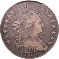 1798 Large Eagle Draped Bust Dollar ($1) Photo 3