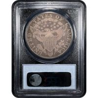 1798 Large Eagle Draped Bust Dollar ($1) Pointed 9 4 Lines BB-113 Reverse Slab Image
