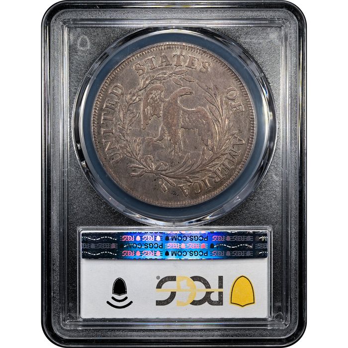 1798 Small Eagle Draped Bust Dollar ($1) 13 Stars Reverse Slab Image