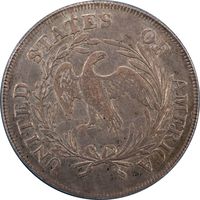 1798 Small Eagle Draped Bust Dollar ($1) 13 Stars Reverse Image
