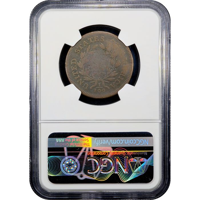 1798/7 Draped Bust Large Cent (1c) Reverse Image