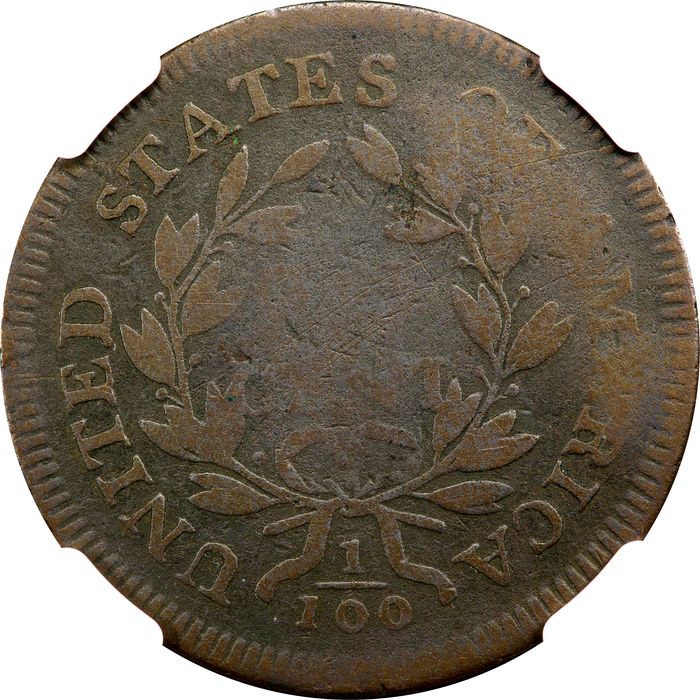 1798/7 Draped Bust Large Cent (1c) Photo 4