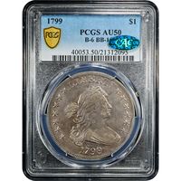 1799 Draped Bust Dollar ($1) BB-162 Obverse Slab Image