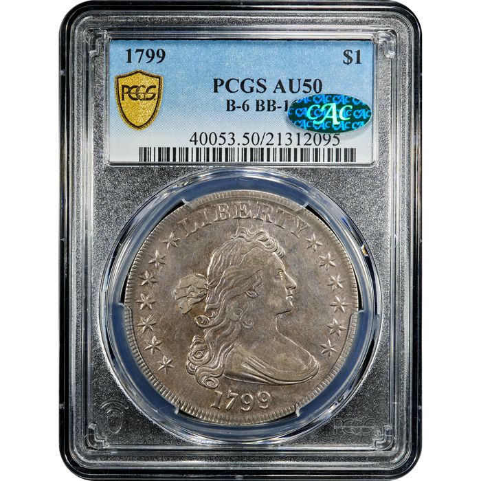 1799 Draped Bust Dollar ($1) BB-162 Obverse Slab Image