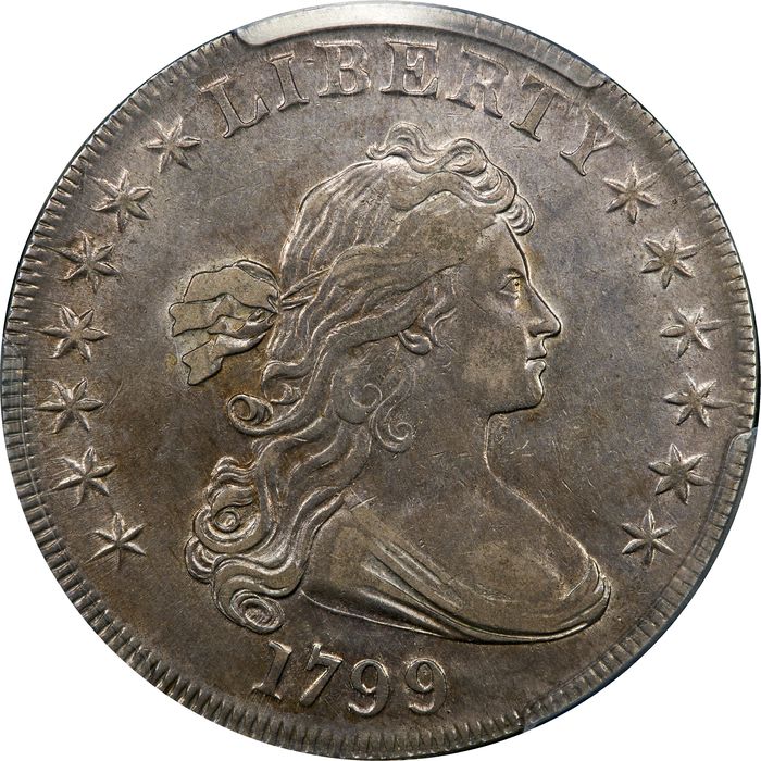 1799 Draped Bust Dollar ($1) BB-162 Obverse Image