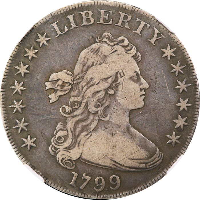 1799 Draped Bust Dollar ($1) Obverse Image