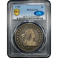 1799 Draped Bust Dollar ($1) Obverse Slab Image