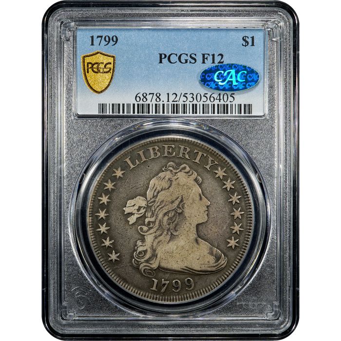 1799 Draped Bust Dollar ($1) Obverse Slab Image