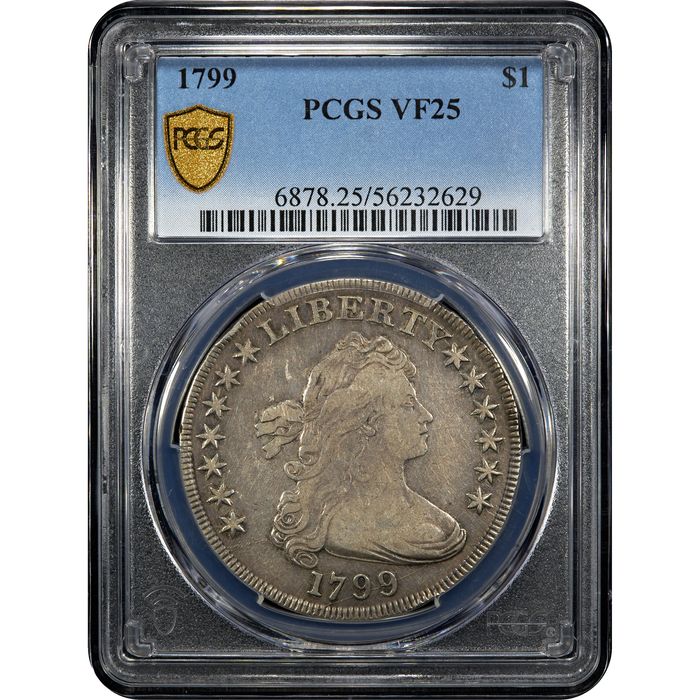 1799 Draped Bust Dollar ($1) Obverse Slab Image