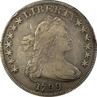 1799 Draped Bust Dollar ($1) Obverse Image