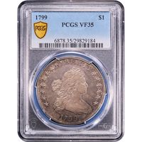 1799 Draped Bust Dollar ($1) Obverse Slab Image