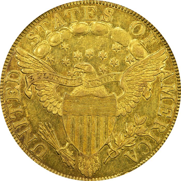1799 Draped Bust Gold Eagle ($10) Large Stars Obverse Photo 4