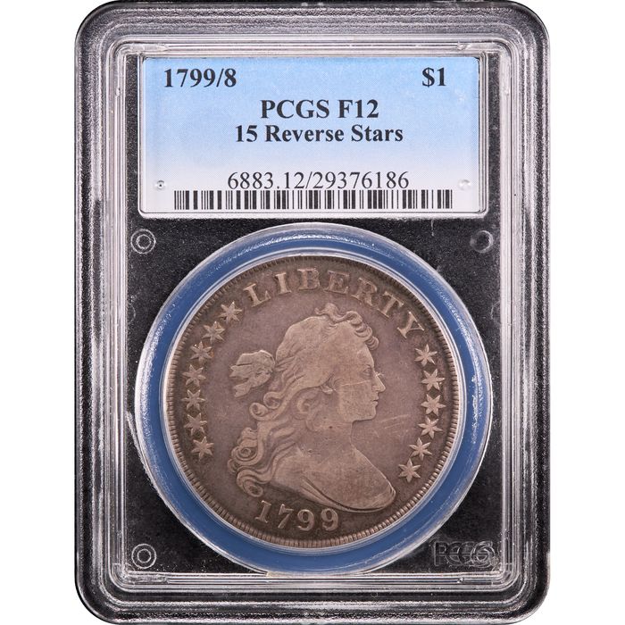 1799/8 Draped Bust Dollar ($1) 15 Reverse Stars Obverse Image