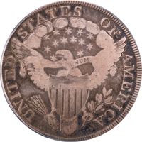 1799/8 Draped Bust Dollar ($1) 15 Reverse Stars Photo 4