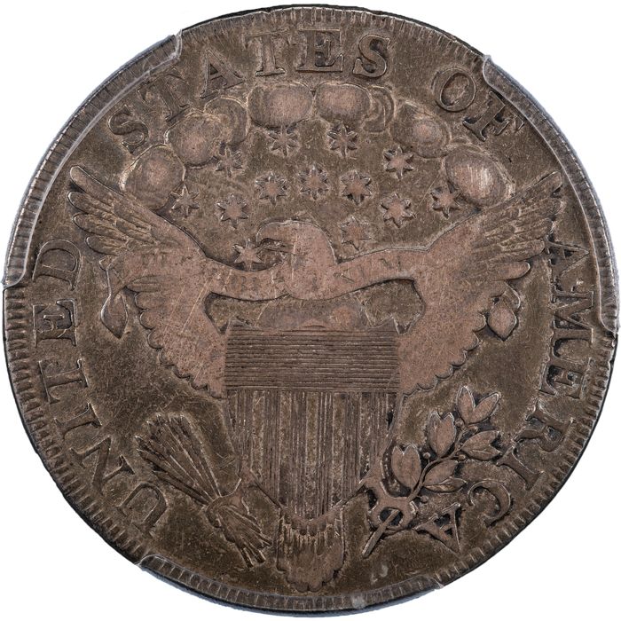 1800 Draped Bust Dollar ($1) BB-194, Dotted Date Reverse Image