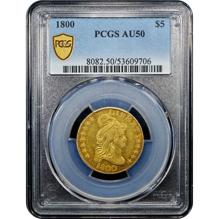 1800 Draped Bust Gold Half Eagle ($5) Obverse Image