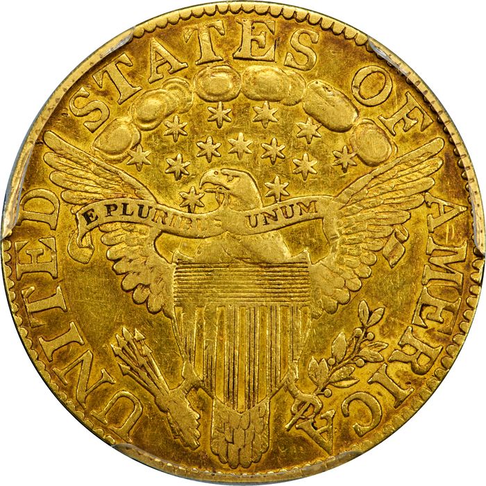 1800 Draped Bust Gold Half Eagle ($5) Photo 4