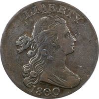 1800 Draped Bust Large Cent (1c) S-197 Obverse Image