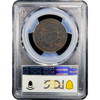 1801 Draped Bust Large Cent (1c) 3 Errors Reverse Reverse Slab Image