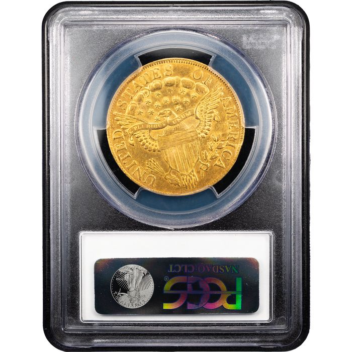 1801 Turban Gold Eagle ($10) Reverse Slab Image