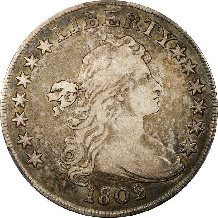 1802 Draped Bust Dollar ($1) Wide Date Photo 3