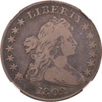 1802/1 Draped Bust Dollar ($1) Obverse Image