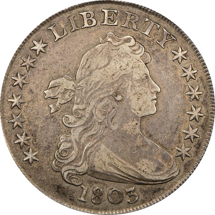 1803 Draped Bust Dollar ($1) Large 3 Obverse Image