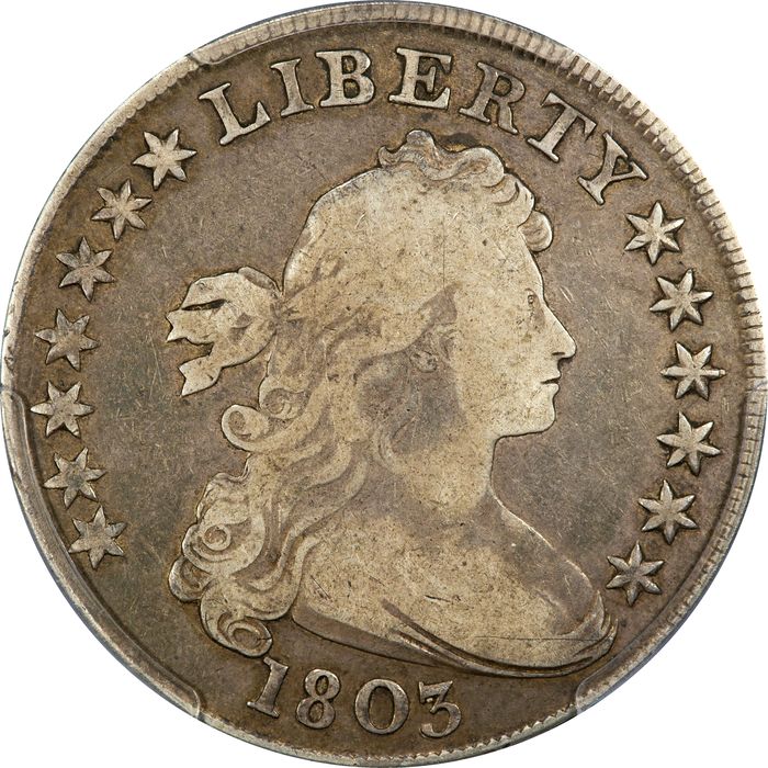 1803 Draped Bust Dollar ($1) Large 3 Obverse Image