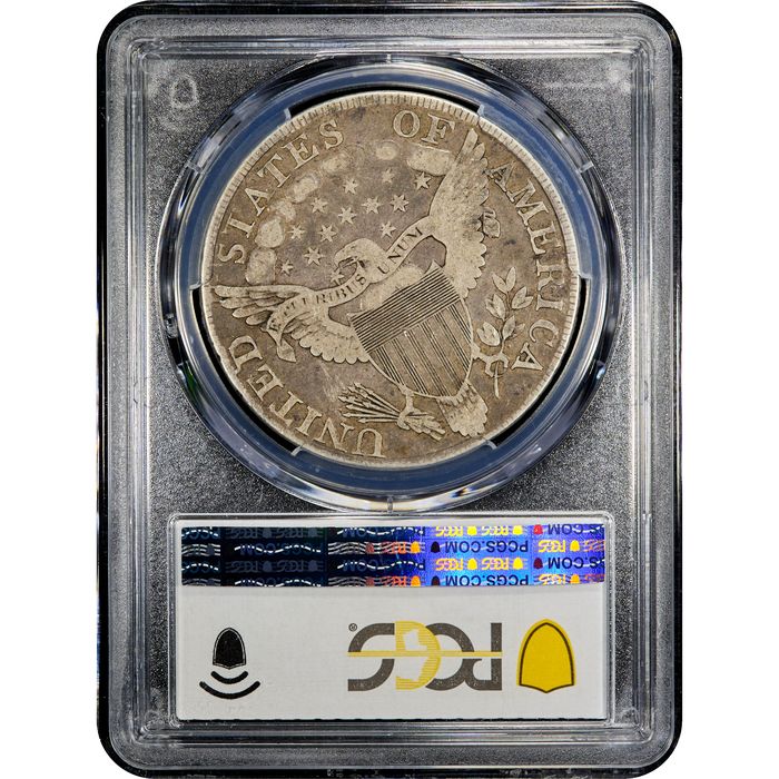 1803 Draped Bust Dollar ($1) Large 3 Reverse Slab Image