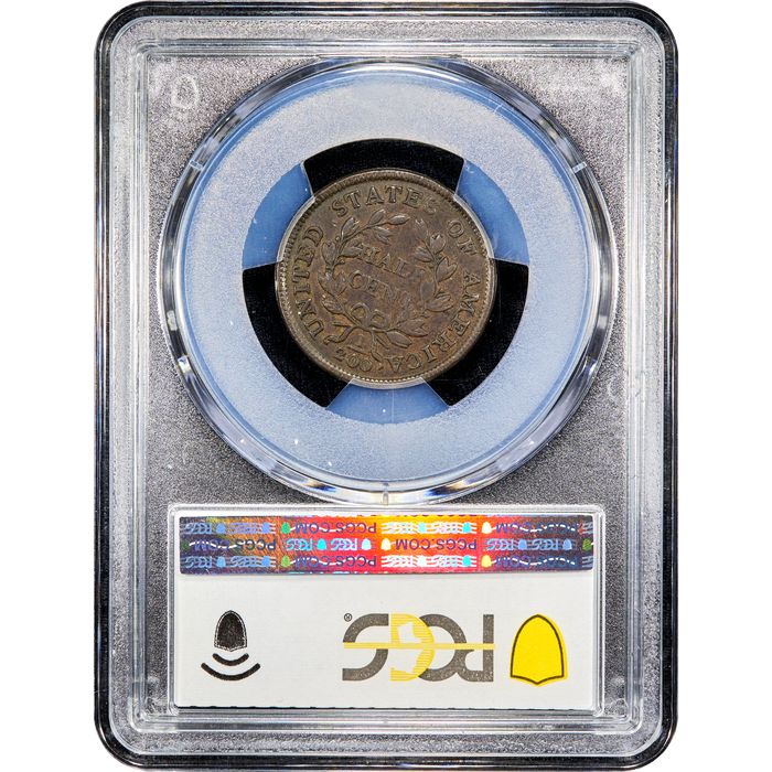 1803 Draped Bust Half Cent (1/2c) Reverse Slab Image