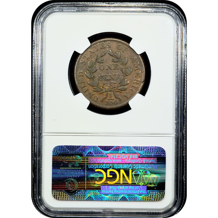 1803 Draped Bust Large Cent (1c) Small Date Large Fraction Reverse Slab Image