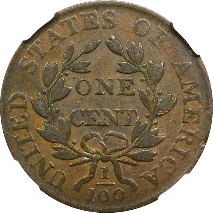 1803 Draped Bust Large Cent (1c) Small Date Large Fraction Reverse Image