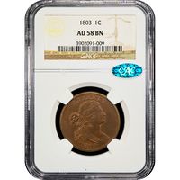 1803 Draped Bust Large Cent (1c) Small Date Small Fraction Obverse Image