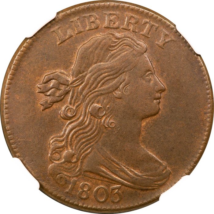 1803 Draped Bust Large Cent (1c) Small Date Small Fraction Photo 3