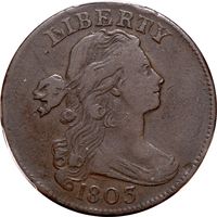 1803 Draped Bust Large Center (1c) Small Date Small Fraction Obverse Image